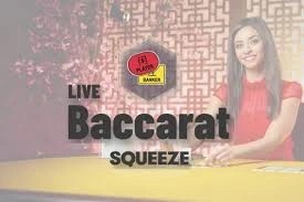 Try Baccarat Squeeze slot by Evolution on 1redbetcasino.net – logo image